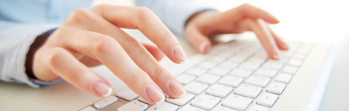 person working on a computer