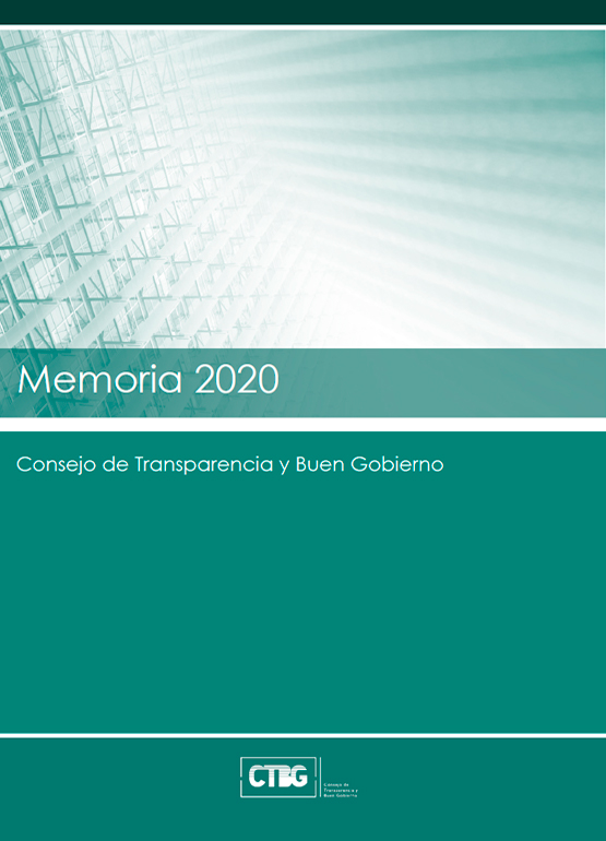 Memoria del año 2020 - Memorias y Plan estratégico - Actividad - Consejo Transparencia y Buen Gobierno