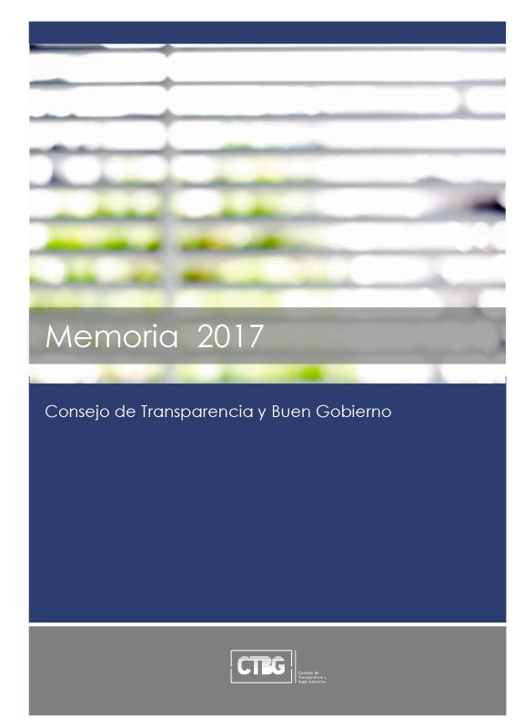 portada de la memoria del año 2017